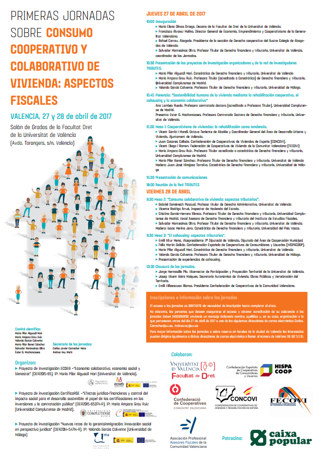 Poster of the sessions 'Cooperative and collaborative property consumption'
